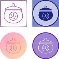 Cookie Jar Icon Design vector