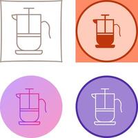 French Press Icon Design vector