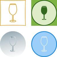 Wine Glass Icon Design vector