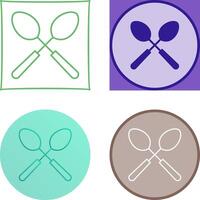 Spoons Icon Design vector