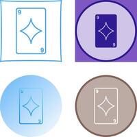 Diamonds Card Icon Design vector