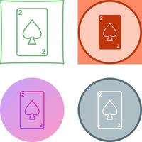 Spades Card Icon Design vector