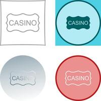 casino firmar icono diseño vector