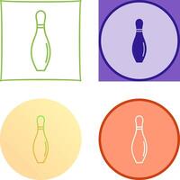 Bowling Pin Icon Design vector