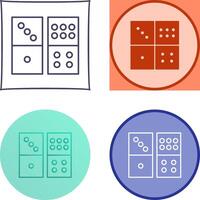 Domino Game Icon Design vector