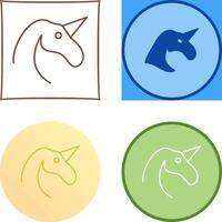 diseño de icono de unicornio vector