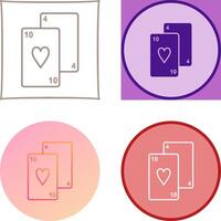 Playing Cards Icon Design vector