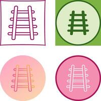 Train Tracks Icon Design vector