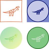Dinosaur Icon Design vector