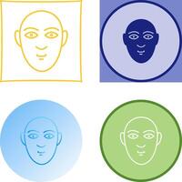 Human Face Icon Design vector