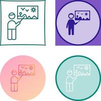 Art Museum Guide Icon Design vector