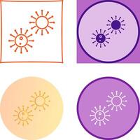 Unique Virus Icon Design vector