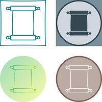 Scroll of Paper Icon Design vector