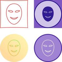 Ancient Face Mask Icon Design vector