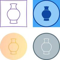 Antique Jar Icon Design vector