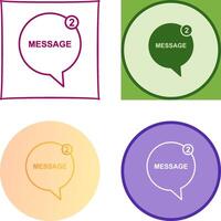 Message Bubbles Icon Design vector