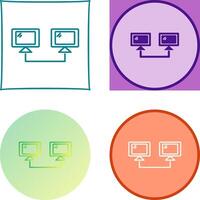 Connected Systems Icon Design vector