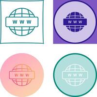 World Wide Web Icon Design vector