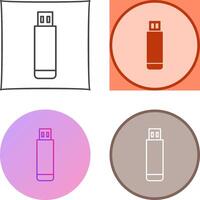 USB Drive Icon Design vector