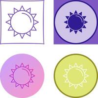 diseño de icono de sol vector