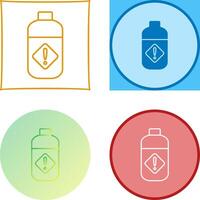 Pesticide Bottle Icon Design vector