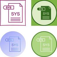 sys icono diseño vector