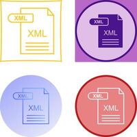 xml icono diseño vector