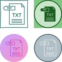 TXT Icon Design vector