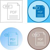 PDF Icon Design vector