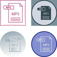 mp3 icono diseño vector