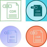 CDR Icon Design vector