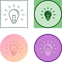 Light Bulb Icon Design vector