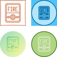 Fire Button Icon Design vector