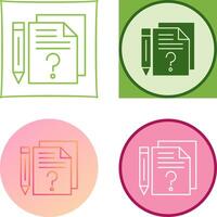 Question Icon Design vector