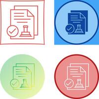 Approved Icon Design vector