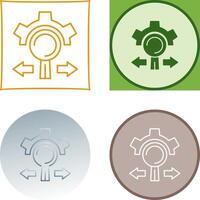 Research and Development Icon Design vector