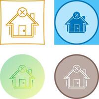 Non Verify Icon Design vector