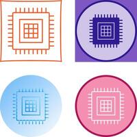 Processor Icon Design vector