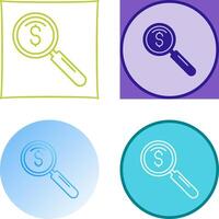 magnifier Icon Design vector