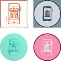 Online Banking Icon Design vector