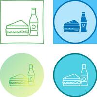 basura comida icono diseño vector
