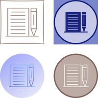 Note Icon Design vector