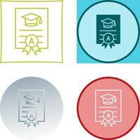 Report Card Icon Design vector