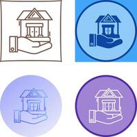 House Protection Icon Design vector