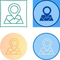 Map Icon Design vector