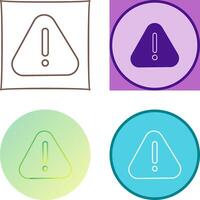 Warning Icon Design vector