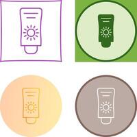 Sun Cream Icon Design vector