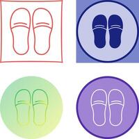 diseño de icono de zapatillas vector