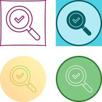 Magnifying Glass Icon Design vector