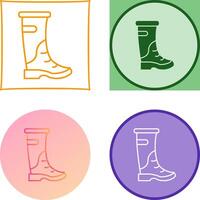 Rain Boots Icon Design vector